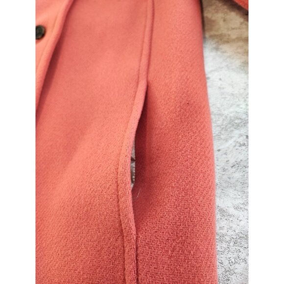 J.Crew Women's Villa Coat Nello Gori Salmon Italian Wool Size 4P US - Picture 8 of 11
